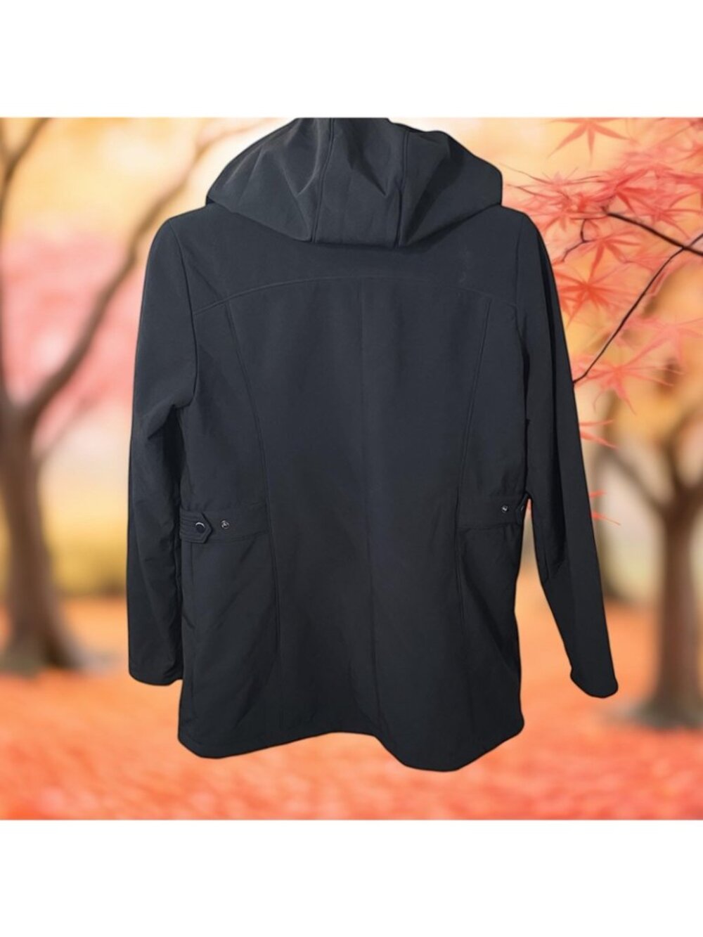 Women's Full Zip Hooded Winter Jacket - Picture 4 of 10